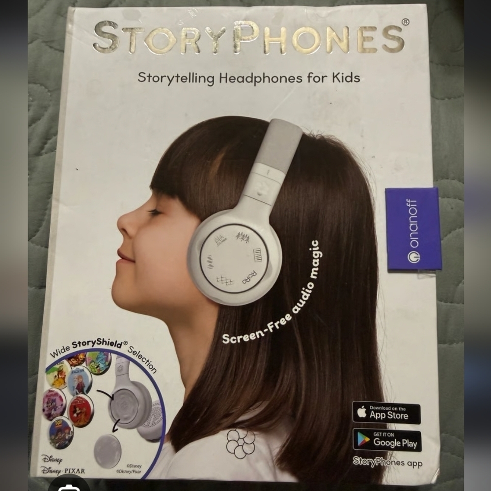 Onanoff StoryPhones Kids Headphones - White New in Box